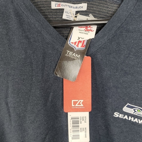 Seattle Seahawks Cutter & Buck sweater New Sz XXL - Picture 3 of 5